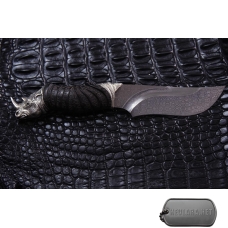Нож Носорог из дамасской стали